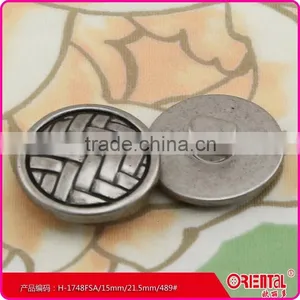 High Quality Classical Plastic Shank Button With Knit Pattern thumbnail-3