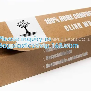 Biodegradable Compostable Food Wrap Kitchen Pvc Cling Film Kitchen Use Plastic Wrap PVC PE Cling Film For Food Wrap thumbnail-3