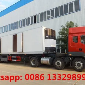 HOT SALE! CLW Brand Refrigerated Van Semitrailer for Sale,, 13m Length Refrigerated Container Trailer for Sale thumbnail-1