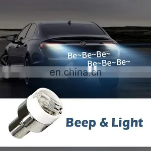 Promata DC 12v Auto Car Reversing Back Light With Warning Sound Bleeper Bulb 1156 P21W thumbnail-2
