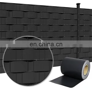 Hot Selling 35 m x 19 cm Pvc Strip Tarpaulin Privacy Screen Fence Security Strips Roll thumbnail-1