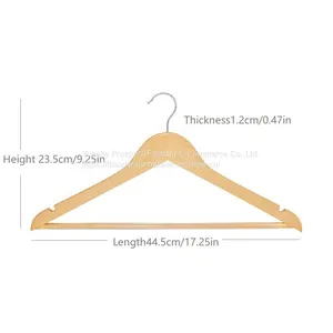 Natural Wholesale Wooden Hangers Clothes Hanger for Suit thumbnail-4