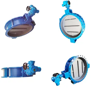 Electric Damper Ventilated Butterfly Valve With Quarter Turn Electric Actuator thumbnail-1
