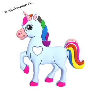 Wholesale Silicone Teether Unicorn Design Bpa Free Unicorn Teethers Sensory Toys Teething thumbnail-1
