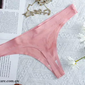 Seamless Women Underwear Thongs No Show Ladies Thong No Line Breathable Comfortable Panties Undies for Women thumbnail-1