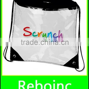 Eco-friendly Sewing Drawstring Clear PVC Gift Bag thumbnail-1