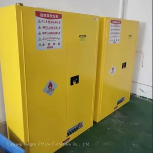 Yellow Flammable Liquid Storage Cabinet for Laboratory Chemical Safety - 30 Gallon Steel Cabinet Factory Direct Price thumbnail-2