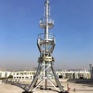 Telecom Durable Telecommunication Transmission Line Load-Bearing Angle Steel Building Structure Power Tower thumbnail-1