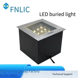 Led Square Adjustable Angle In-ground Lights, 304 Stainless Steel Customizable In-ground Lights, Dmx512 Waterproof In-ground Lights thumbnail-2