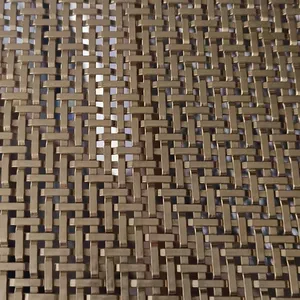 Durable New Stainless Steel Woven Decorative Mesh Patterns, Suitable for Elevator Car Decoration thumbnail-4