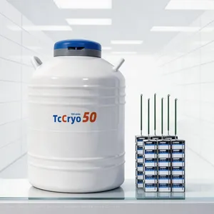 Sweden YDS-50 Embryo Storage Tank TcCryo Cryogenic Storage Vessel thumbnail-1