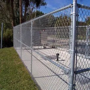 6-foot Galvanized PVC-coated Chain Link Fence Made in the Philippines, Suitable for Stadiums, Soccer Fields, and Sports Field Fencing. thumbnail-4