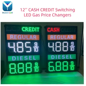 USA 8.889/10 Red Green LED Gas Price Changer Gas Station Display Screen Sign thumbnail-2