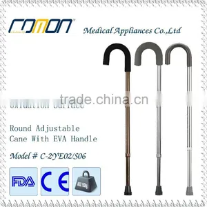 Telescope Crook Walking Cane Grey EVA Grip thumbnail-1