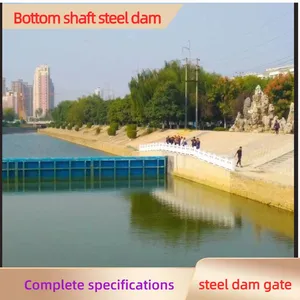 Corrosion Resistant Q345B Steel Bottom Shaft Flip Gate Stable Water Blocking For Urban River Water Storage thumbnail-2