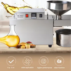 MO-Qdmdch Heavy Duty Oil Press Machine 31.6kg Net Weight 2KW 304 SS GW023 Cold Hot Automatic 20+ Material Seed Nut Extractor thumbnail-1