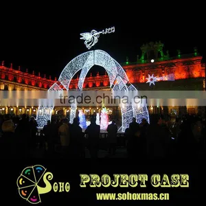 Christmas Angel Light Decorated Square Arches thumbnail-1