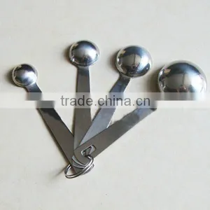 In Stock Kitchen Measuring Spoons Set of 4 Seasoning Spoon Tea Spoon Stainless Steel Accurate Measuring Spoon Set thumbnail-4