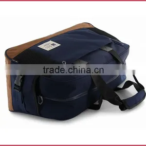 Fashion Cotton Fabric Travel Duffle Bag Nubuck Leather MOQ 500 Pieces From Bag Factory China thumbnail-6