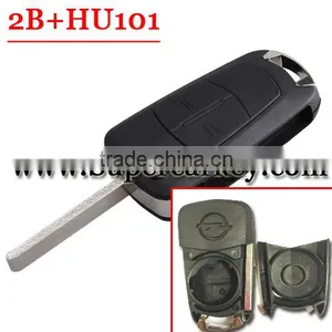 2 Buttons Flip Remote Folding Car Key Fob Case for Vauxhall Opel Corsa Astra Vec thumbnail-1