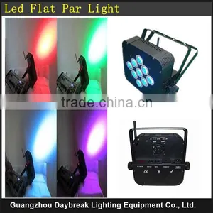 Slim Led Par Light / 10w RGBW Battery Led Par64 / Wireless Dmx512 Led Par 64 Flat Light thumbnail-1