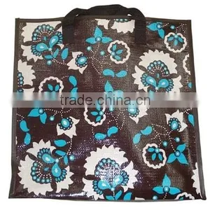 Printed Beach Bag,pp Woven Shopping Bag thumbnail-1