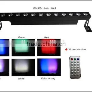 Professional Battery Powered &Wireless DMX 12PCS 4 In1 RGWB/A Bar Light thumbnail-3