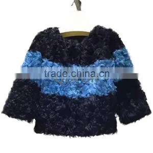 QD30978 Winter Real Lamb Fur Jacket Overcoat Short Design Genuine Lamb Fur Jacket Warmer Clothes 2015 thumbnail-1