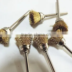 Soft Wire Mini Wool Brush With 1/8" Shank thumbnail-5