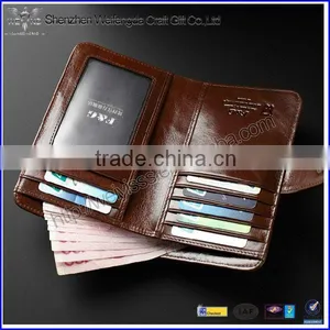 New Design Fashion Leather ID Card Holder With ID Window thumbnail-1