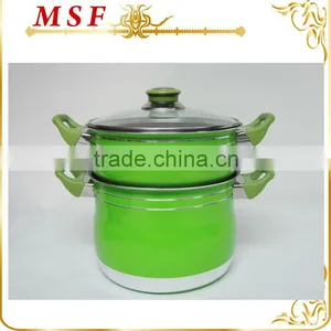 Various Size 16cm 18cm 20cm 22cm Aluminum Steamer Set Vegetable Steamer With Capsule Induction Bottom MSF-6377 thumbnail-1