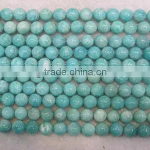 Factory Price 2mm 4mm 6mm 8mm 10mm 12mm Natural Amazonite Round Bead Gemstone Loose Beads thumbnail-2