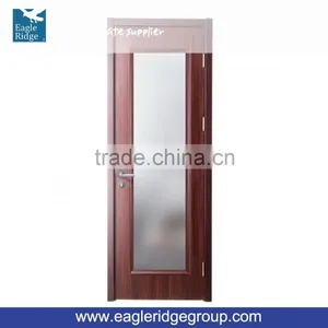 Wooden Doors Design Modern Melamine Glass Interior Door thumbnail-1
