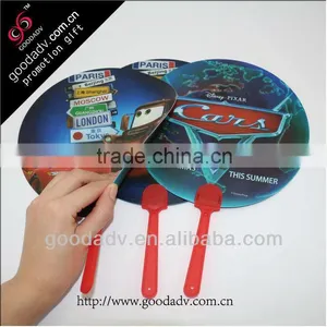 Guangzhou Factory Wholesale High Quality Advertisement Pvc Hand Fan thumbnail-1