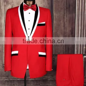 Latest Design Colour Combination Lapel Formal Frock Made to Measure Online Wholesale Shop Wedding Suits for Men thumbnail-1
