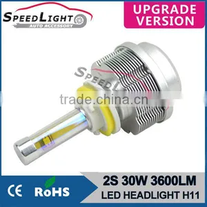 Promotion Best Selling and Factory Price 2S 30W 3600LM H1 H3 H4 H7 H11 H13 9005 9006 9004 9007 Auto LED Headlight thumbnail-1