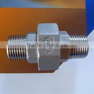 Stainless Steel Male Male Union 1/2 Inch Pipe Fitting thumbnail-1