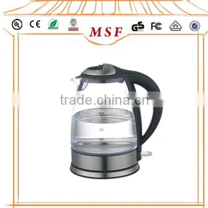 China Factory 1.7L Electric Glass Kettle for Kitchen and Home thumbnail-1