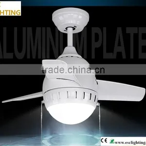 Modern Mini Iron Fan Glass Shade Ceiling Fans thumbnail-1