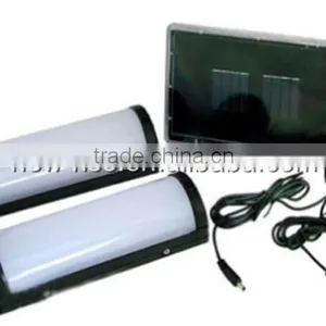 Twin Pack 10 LED Solar Garden Shed Light thumbnail-1