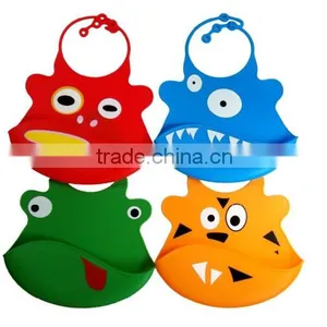 Soft Popular 100% Food Grade Baby Waterproof Bib thumbnail-4