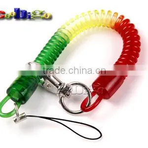 9-27/32"(250mm) Mix Color Expandable Coil With Metal Hook for Mobile Phone Straps thumbnail-4