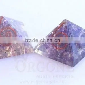 Amethyst Orgone Pyramid | Orgone Pyramid Wholesale | Orgonite Products thumbnail-1
