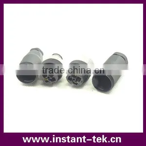 INST Male to Male With Nut Bulkhead Pigtail Cable M12 Connector thumbnail-6