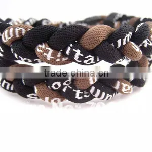Tornado Titanium Germanium Ion Sports Necklace Black & Brown thumbnail-1