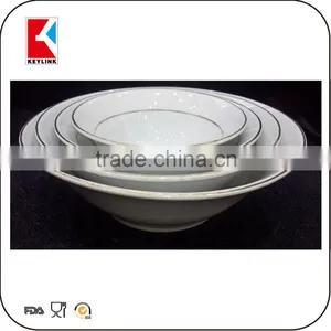 Bulk Buy From China Custom Logo Printed White Round Cheap Salad Bowl Porcelain Bowls thumbnail-1
