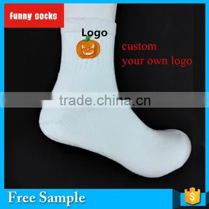 2016 Hot Sale Custom Embroidery Logo Anklet Socks thumbnail-3