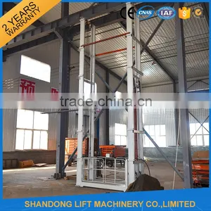 Warehouse Vertical Guide Rail Goods Lifting Table thumbnail-2