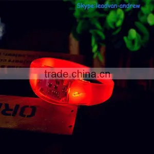 Large Events Massive Dance Festivals Custom Sound Activated Glow Flashing Led Bracelet Wristband thumbnail-1