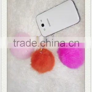 New Design Rabbit Fur Key Chain so Fashion thumbnail-5